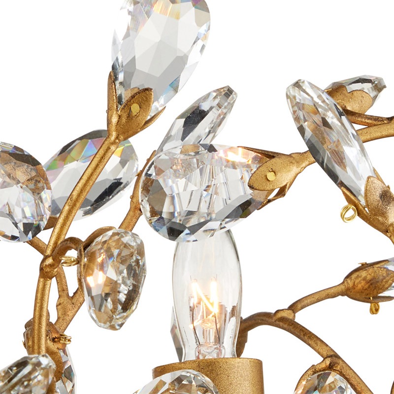 【CURREY】アメリカ・クリスタルリングシャンデリア 24灯「Crystal Bud」ゴールド(φ1460×H317mm)