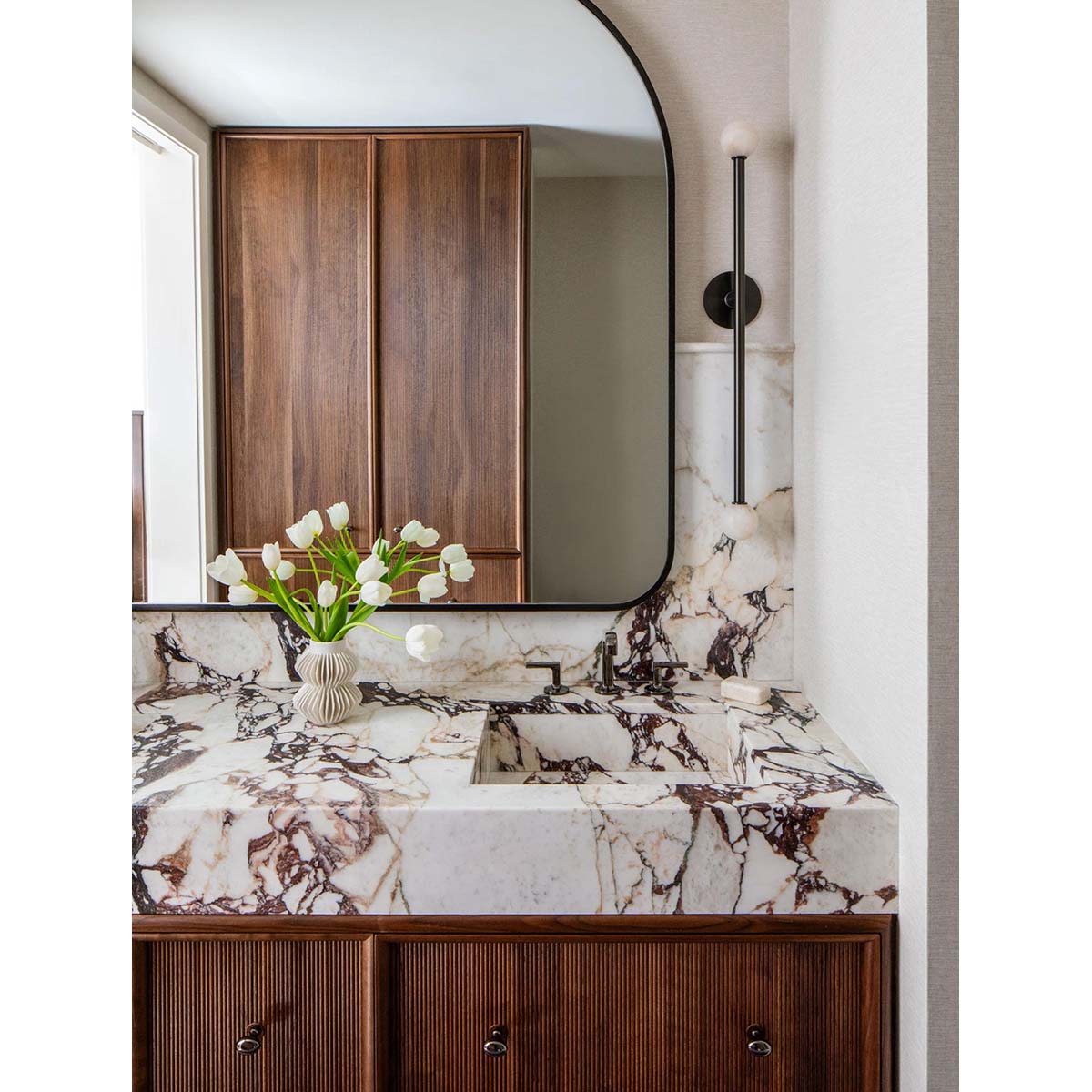 【ALLIED MAKER】 アメリカ・インテリア照明「Brass T2 Sconce」ウォールライト 2灯 カスタムカラー (W77×D102×H839mm)