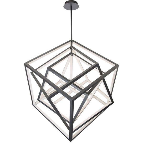 【WAC LIGHTING】アメリカ・LEDペンダントライト「Atlas」ブラック（L760×W660×H800mm）