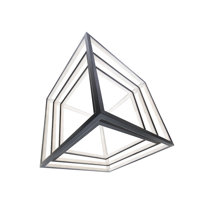 【WAC LIGHTING】アメリカ・LEDペンダントライト「Atlas」ブラック（L760×W660×H800mm）