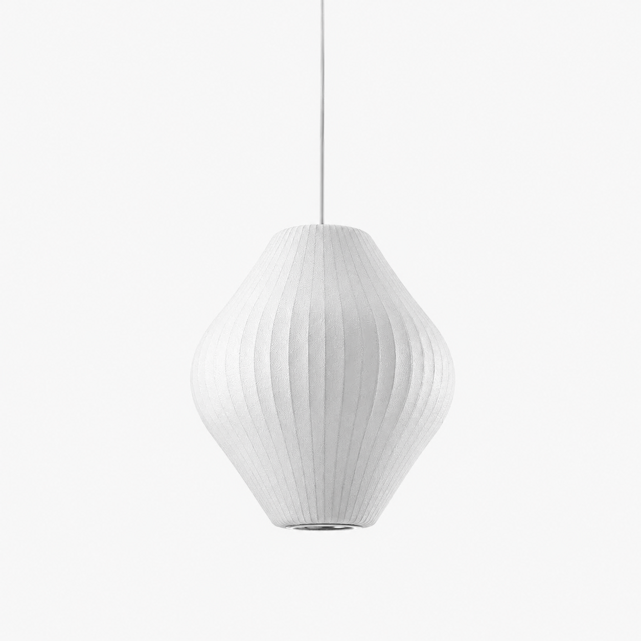 デザイン照明 ペンダントライト「Minimalist Silk Pendant Lamp F」（W400×H420mm）