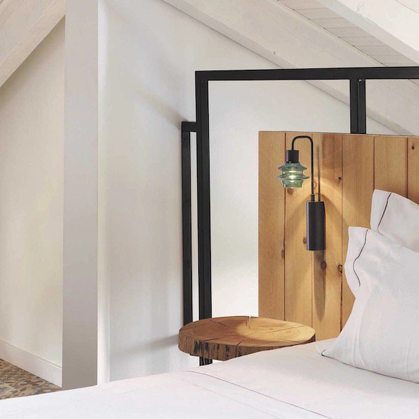 【Bover】 スペイン・インテリア照明「Drop A／02」Blue Glass ／ Clear (W50×D155×H355mm)