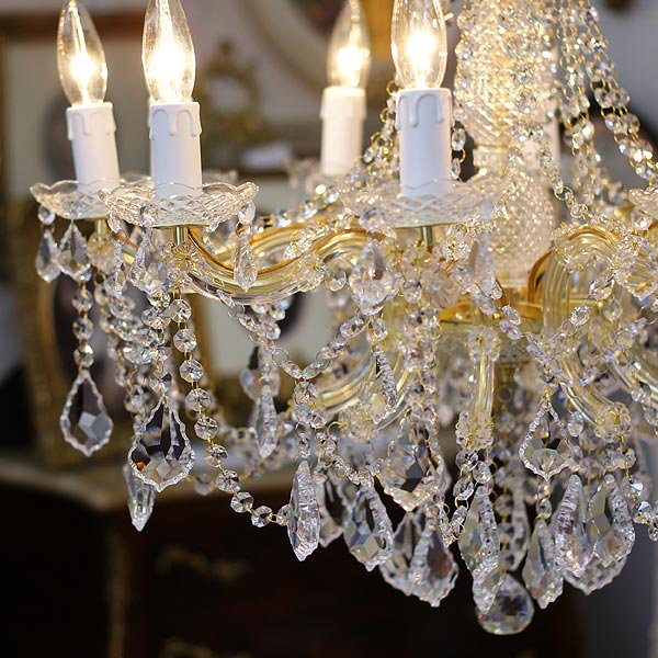 アンティーク 10灯 シャンデリア シャンデリア/10灯シャンデリア/アンティークシャンデリア/真鍮