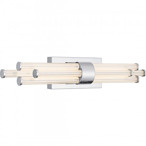 【QUOIZEL】アメリカ・デザイン照明 LED・ウォールライト「Talbott」クローム（W600×D90×H110mm）