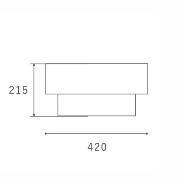 【HERMOSA】リーデン 2 シーリングランプ「RIEDEN 2」（W420×H215mm）