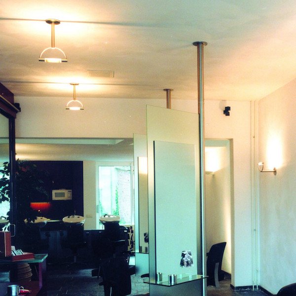 【Cini＆Nils】イタリア・インテリア照明「Gradisoffitto」シーリングライト クローム（W220×D170×H330mm）