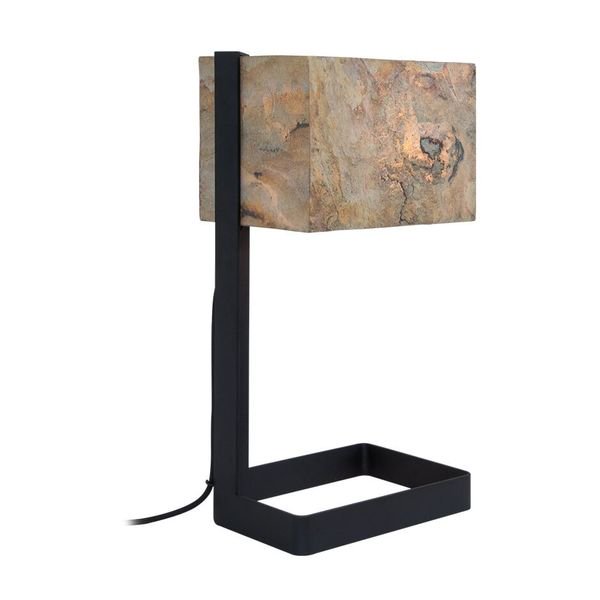 【MARETTI】オランダ・テーブルランプ「STONE」1灯 BLACK(W184×H514mm)