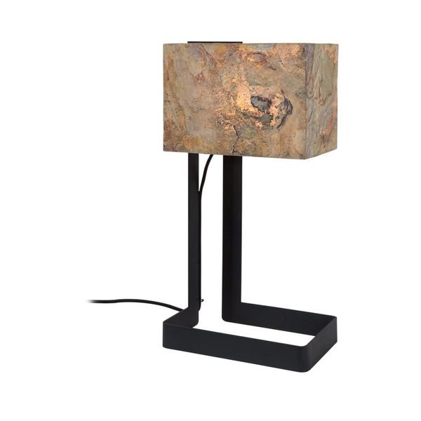 【MARETTI】オランダ・テーブルランプ「STONE」1灯 BLACK(W184×H514mm)