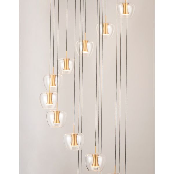 【ET2】アメリカ・シーリングペンダントライト「NEWTON」25灯(W700×L700×H150-3250mm)