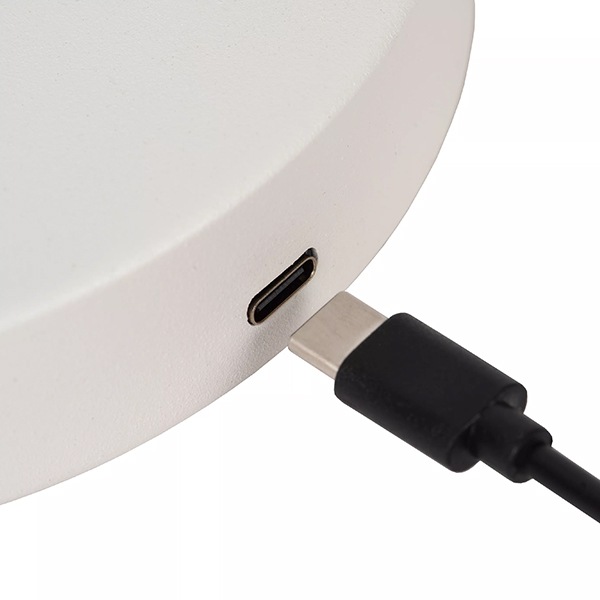 【LUCIDE】ベルギー デザイン照明 充電式テーブルライト「STIRLING」White（W305×H475mm）