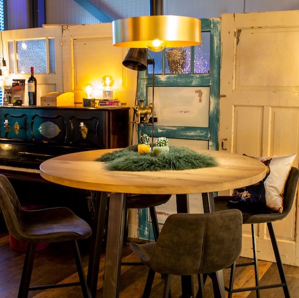 【LUCIDE】ベルギー デザイン照明 ペンダントライト「GIADA」Gold 1灯（W400×D400×H100mm）