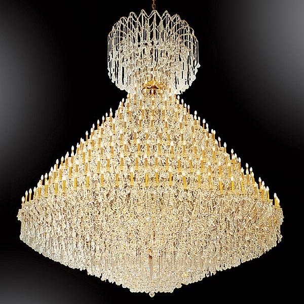 【LA LUCE】大型クリスタルシャンデリア 162灯(φ2250×H2500mm)