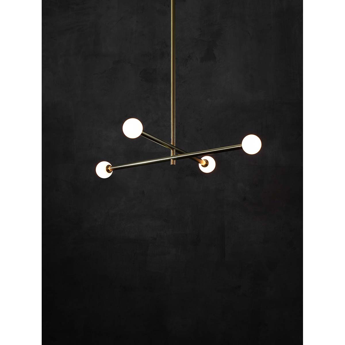 【ALLIED MAKER】 アメリカ・インテリア照明「Brass X4」ペンダントライト 4灯 カスタムカラー (W991×D991×H121mm)