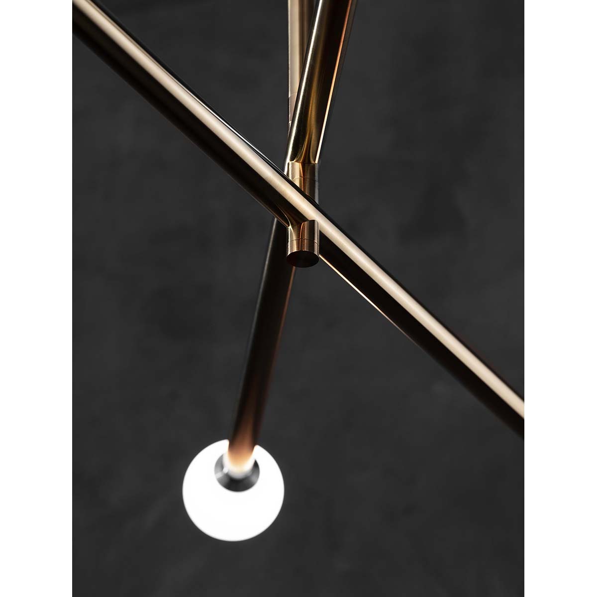 【ALLIED MAKER】 アメリカ・インテリア照明「Brass X4」ペンダントライト 4灯 カスタムカラー (W991×D991×H121mm)