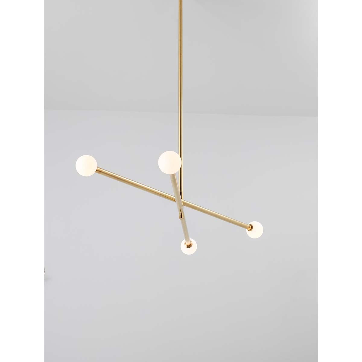 【ALLIED MAKER】 アメリカ・インテリア照明「Brass X4」ペンダントライト 4灯 カスタムカラー (W991×D991×H121mm)