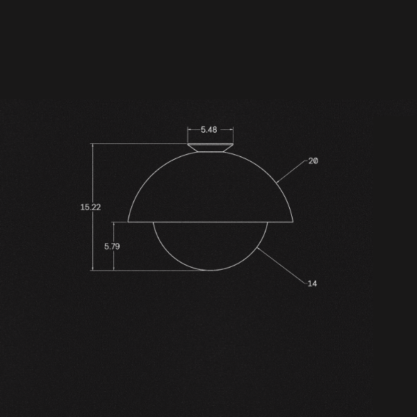 【ALLIED MAKER】 アメリカ・インテリア照明「Flush Dome 20