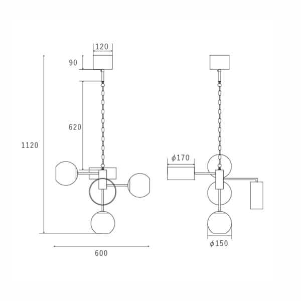 HERMOSA】ブルゴーニュランプ ペンダントランプ「BOURGOGNE LAMP