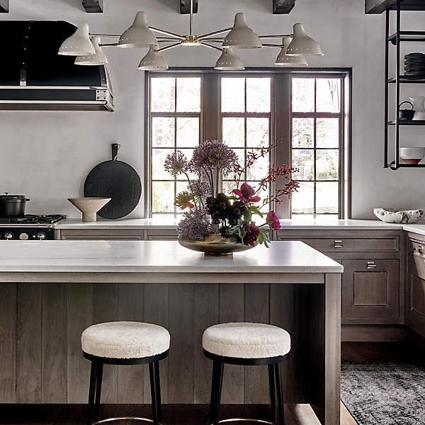 アメリカ・デザイン照明シェードペンダントライト「PRESLEY」8灯ホワイト（W1450×H970mm）