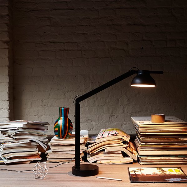 【HAY】「PC table lamp, black」テーブルランプ ブラック(W140×H420／550mm)