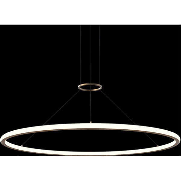 【Sonneman】アメリカ・デザイン照明 ペンダントライト「Luna LED 49.5 inch」2灯・ブラス(W1257×H38mm)