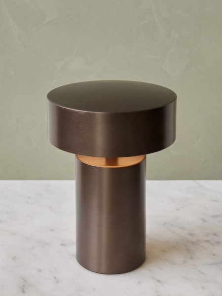 【Menu】「Column table lamp, bronze」テーブルランプ ブロンズ(Φ120×H175mm)