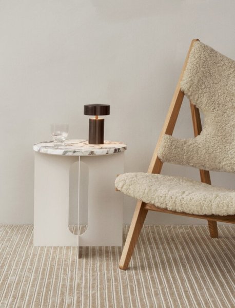 【Menu】「Column table lamp, bronze」テーブルランプ ブロンズ(Φ120×H175mm)