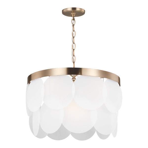 【GENERATION LIGHTING】アメリカ・Sea Gull Collectionペンダントライト「Mellita」6灯 ブラス (Φ534×H394mm)