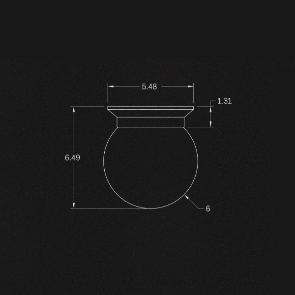 【ALLIED MAKER】 アメリカ・インテリア照明「Flush Globe 06