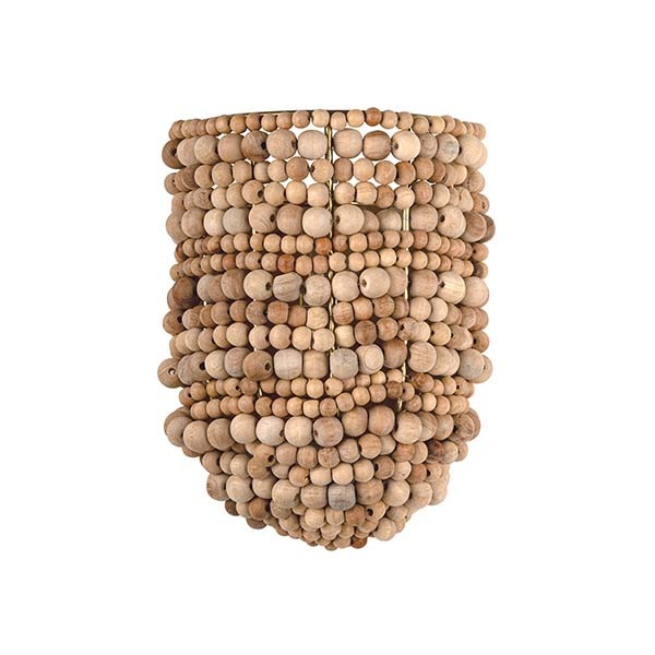 【MITZI】アメリカ・モダンウォールライト「Tiana」1灯 木製ビーズ（W166×D102×H229mm）