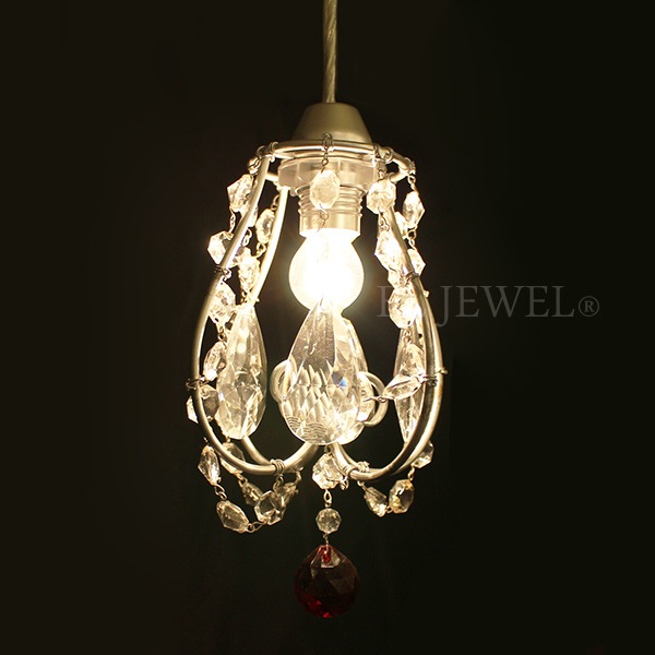 【70％OFF！アウトレット大特価セール】【NORIKO HERRON】デザインシャンデリア「Picche Mini Silver Red」1灯(W180×H220mm)