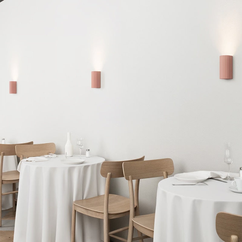 【Pholc】「Donna 15 wall lamp, Blush」ウォールライト(W65×D76×H150mm)
