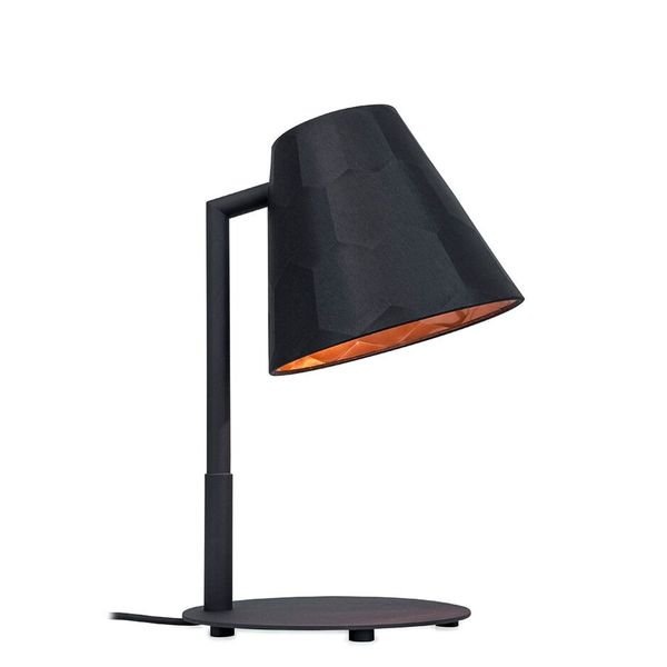 【MARETTI】オランダ・テーブルランプ「HEXAGON」1灯  BLACK×COPPER（φ250×H470mm）