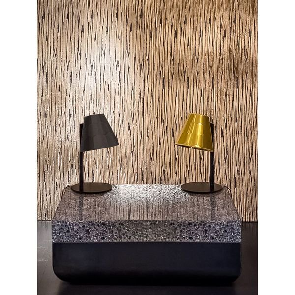 【MARETTI】オランダ・テーブルランプ「HEXAGON」1灯  BLACK×COPPER（φ250×H470mm）