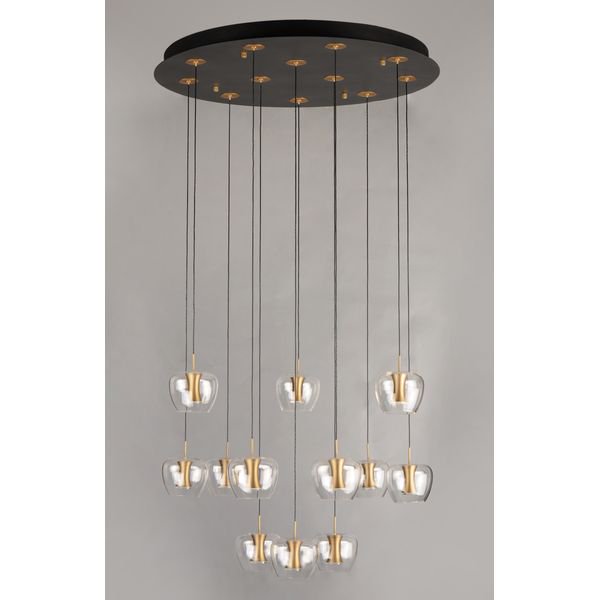 【ET2】アメリカ・シーリングペンダントライト「NEWTON」12灯（W700×L700×H150-3250mm）