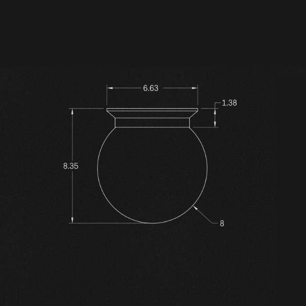 【ALLIED MAKER】 アメリカ・インテリア照明「Flush Globe 08