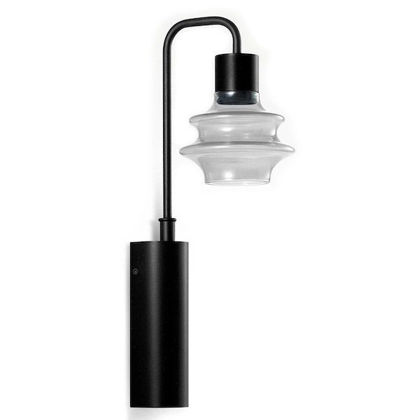 【Bover】 スペイン・インテリア照明「Drop A／02」White Glass ／ Clear (W50×D155×H355mm)
