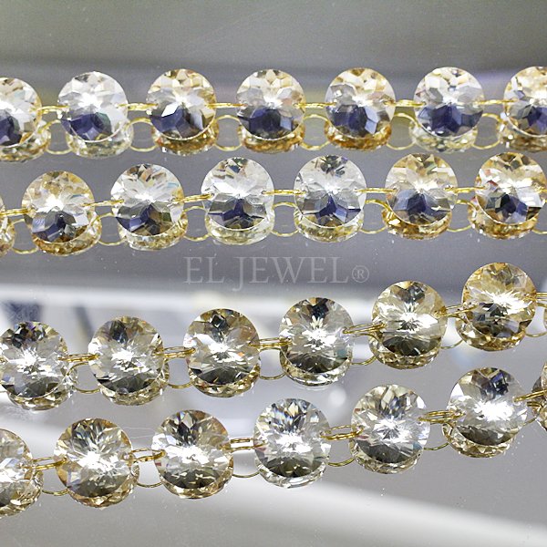 チャイニーズクリスタルラインパーツ (100cm/パーツ経20mm)