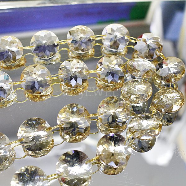 チャイニーズクリスタルラインパーツ (100cm/パーツ経20mm)