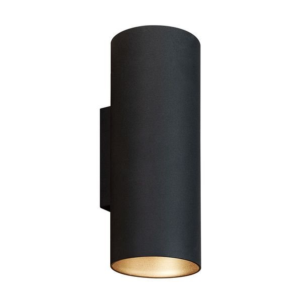 【MARETTI】オランダ・ウォールライト「JUG」2灯 BLACK×GOLD（W80×D85×H220mm）