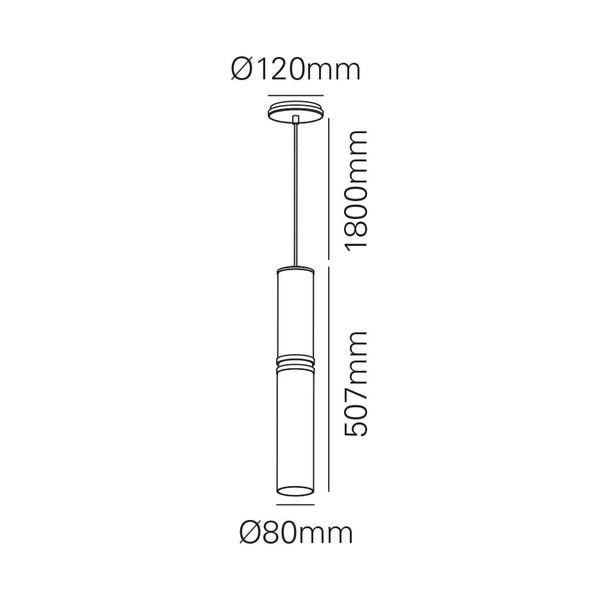 【MARETTI】オランダ・ペンダントライト「INFINITO」1灯 BRONZE(φ80×H507mm)