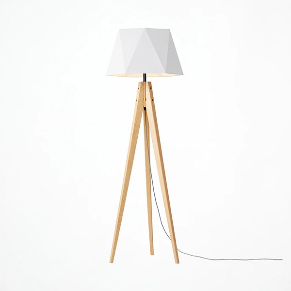 エスプレッソ2フロアーランプ「Espresso 2」1灯　ホワイト・ブラウン（φ520×H1500mm）