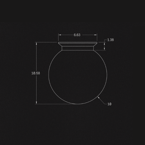 【ALLIED MAKER】 アメリカ・インテリア照明「Flush Globe 10
