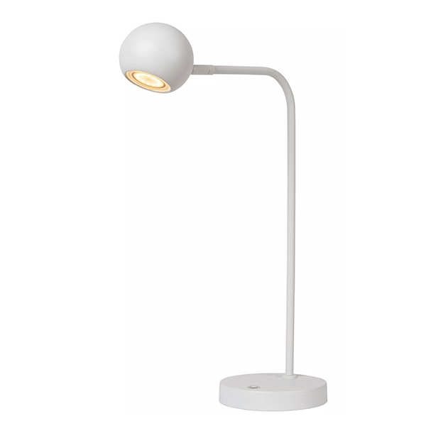 【LUCIDE】ベルギー デザイン照明 充電式テーブルライト「COMET」White（W302×H496mm）