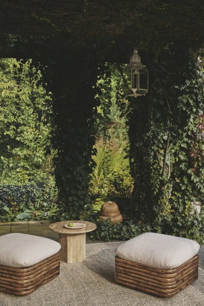 【GUBI】北欧デザイン照明「Bohemian 72 floor lamp, rattan」テーブルライト(Φ450×H450mm)