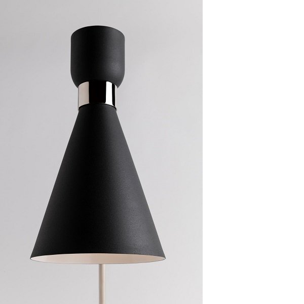 【MITZI】アメリカ・モダンテーブルライト「WILLA」1灯・クローム×ブラック（W311.1×H615.9mm）