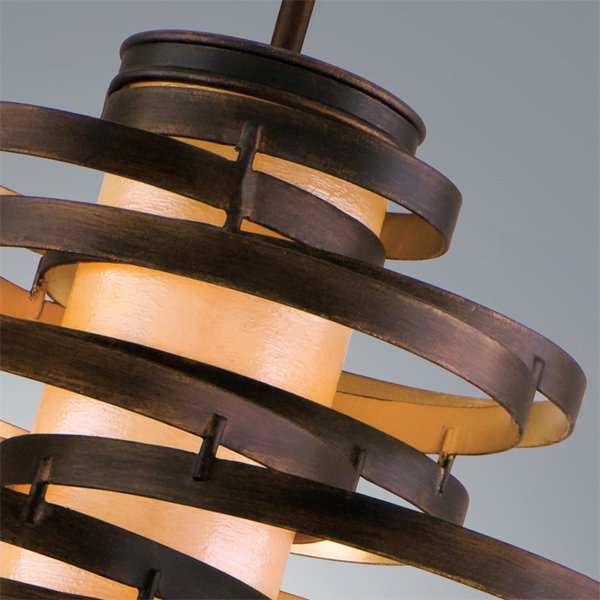 【CORBETT】アメリカ・デザインシャンデリア「Vertigo」1灯 ブロンズ色(W235×H235mm)