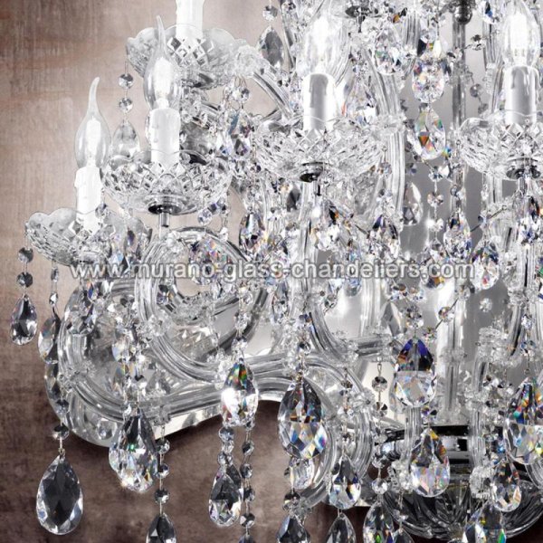 【MURANO GLASS CHANDELIERS】イタリア・ヴェネチアンガラスウォールライト11灯「CANALETTO」（W840×D440×H940mm）