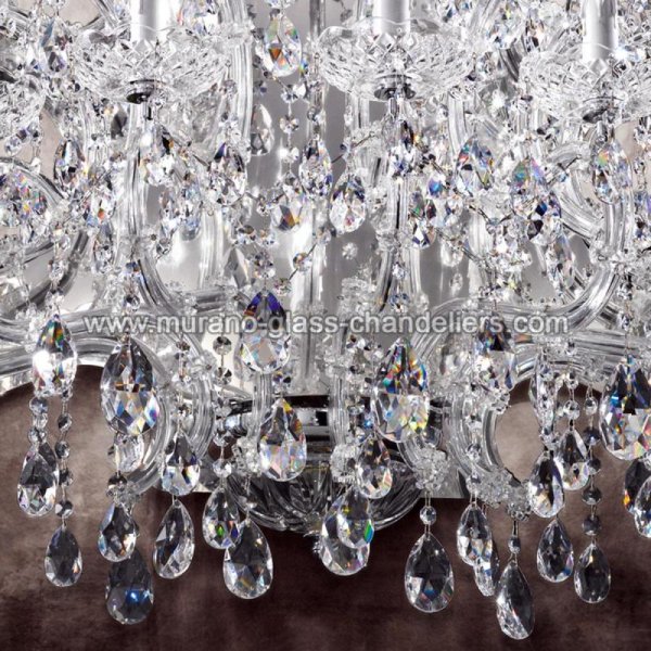 【MURANO GLASS CHANDELIERS】イタリア・ヴェネチアンガラスウォールライト11灯「CANALETTO」（W840×D440×H940mm）