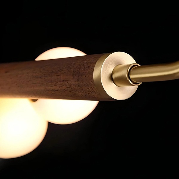 デザイン照明　ガラスボールシェード　シーリングペンダントライト（W900×H280mm）