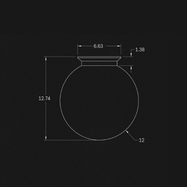 【ALLIED MAKER】 アメリカ・インテリア照明「Flush Globe 12